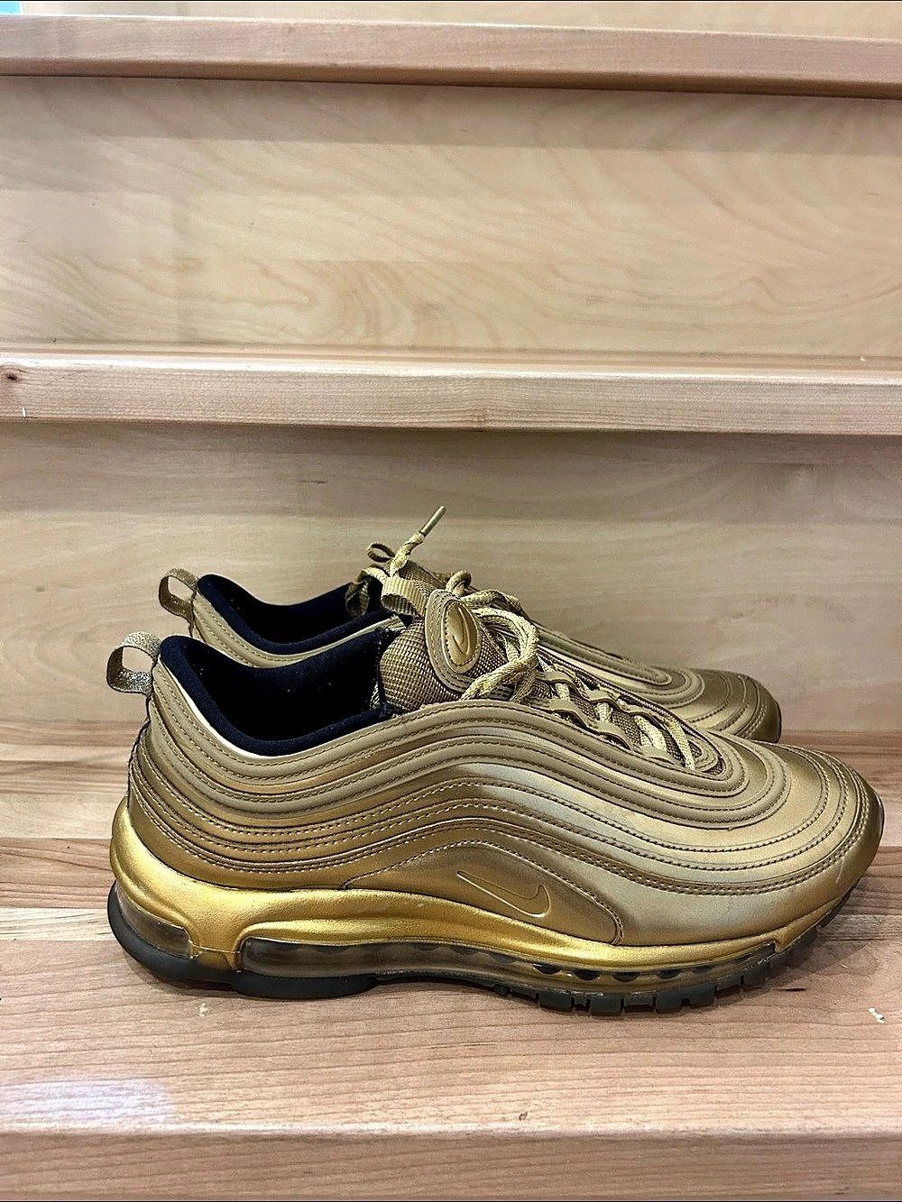 Nike Air Max 97 Women's Gold Sneakers US 8.5